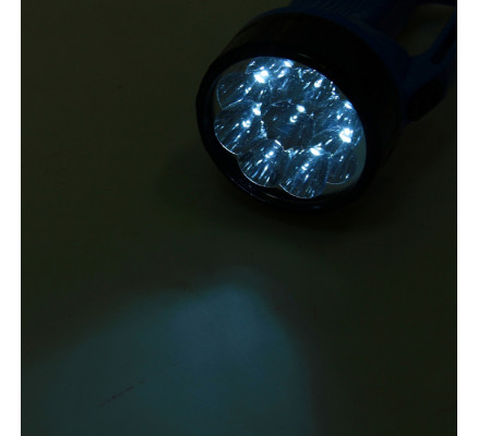 Синий переносной фонарь 9 диодов