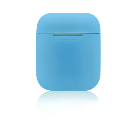 Голубой силиконовый чехол для Apple AirPods