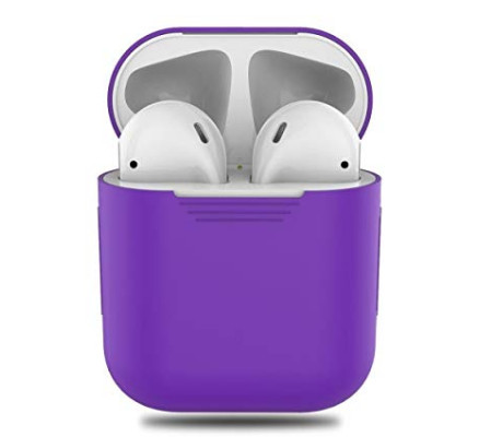 Фиолетовый силиконовый чехол для Apple AirPods
