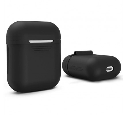 Черный силиконовый чехол для Apple AirPods
