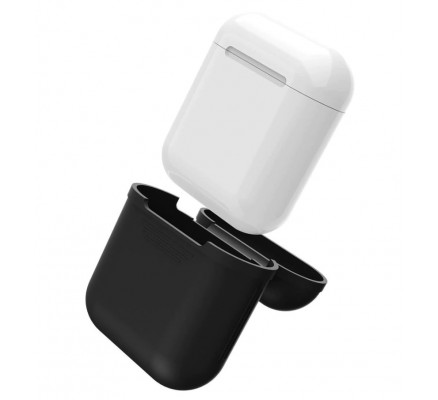 Черный силиконовый чехол для Apple AirPods