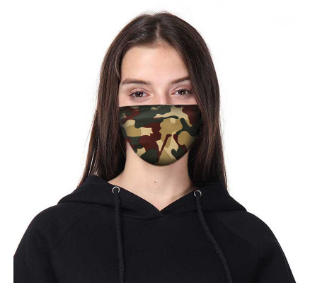 Защитная маска с камуфляжным принтом