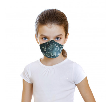 Набор детских защитных тканевых масок 2 шт.
