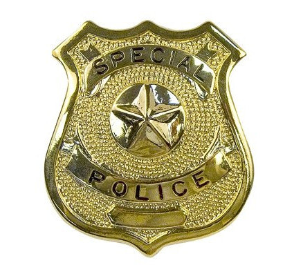 Значок SPECIAL POLICE золотой 1907