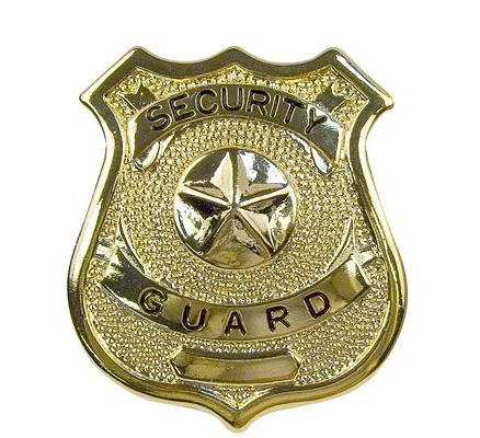 Значок SECURITY GUARD золотой 1904