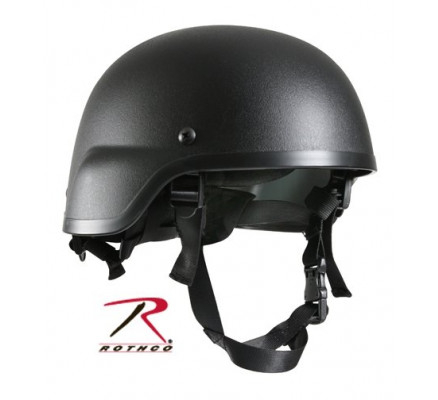 Черный тактический шлем ABS MICH-2000
