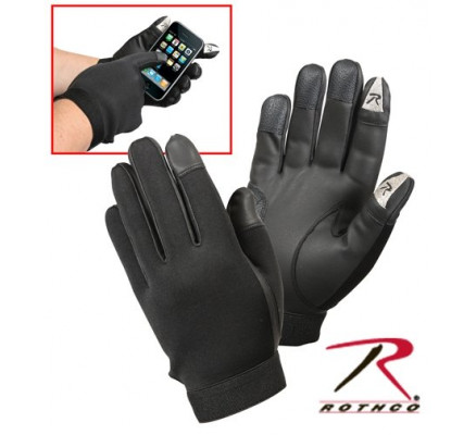Тонкие черные перчатки 3409