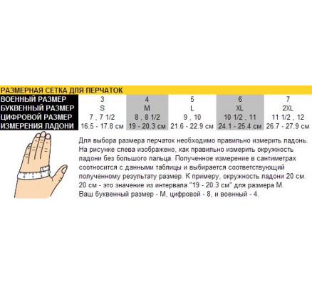 Тактические перчатки 3455