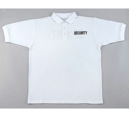 Белая футболка поло SECURITY 7694
