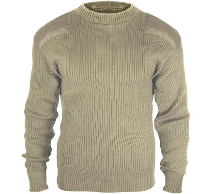 Акриловый свитер COMMANDO хаки 8346