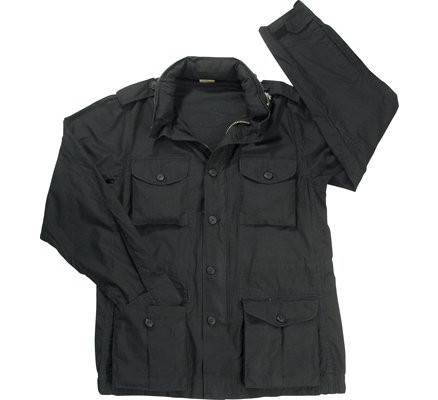 Винтажная черная куртка М-65 8751
