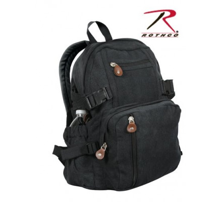 Винтажный мини-рюкзак черный 9153
