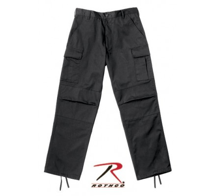 Свободные черные брюки 2971