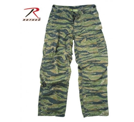 Винтажные брюки VIETNAM тигровый камуфляж 4487