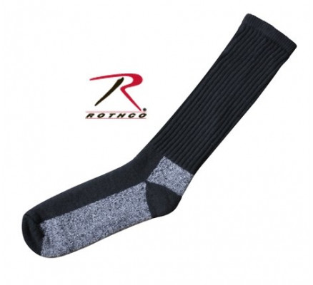 Черные носки из мериносовой шерсти 4572