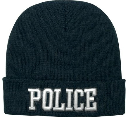 Черная шапка DELUXE POLICE 5449