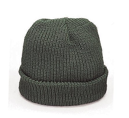 Зеленая акриловая шапка 5453