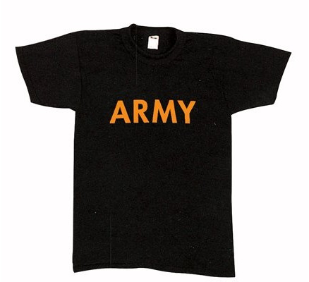 Черная футболка с надписью ARMY 60363
