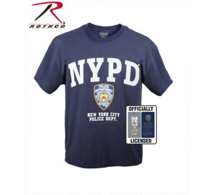 Синяя футболка с надписью NYPD 6638