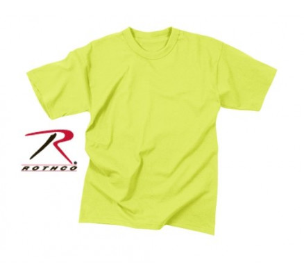 Однотонная ярко-зеленая футболка 7856