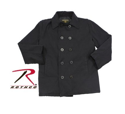 Винтажное короткое черное пальто 7877
