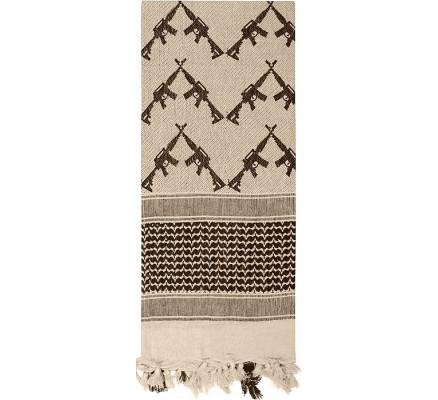 Пустынный шарф шемаг песочный 8737