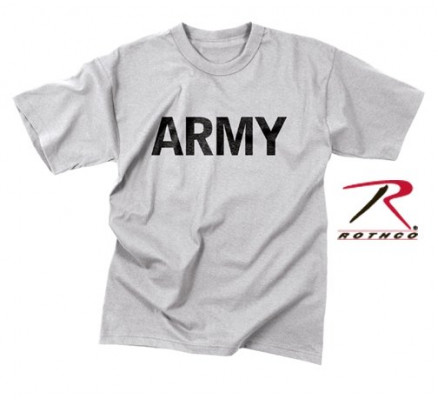 Тренировочная серая футболка ARMY 9515