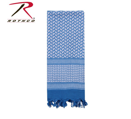 Пустынный шарф шемаг синий-белый 8537