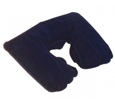 Надувная подушка дорожная синяя