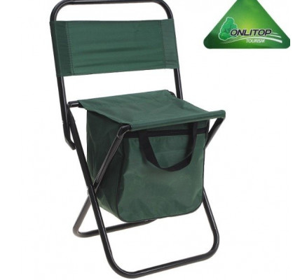 Зеленый туристический стул
