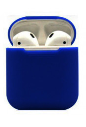 Синий силиконовый чехол для Apple AirPods