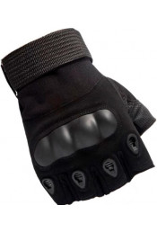 Тактические черные перчатки без пальцев GVQX-001