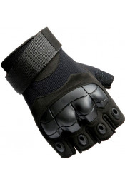 Тактические черные перчатки без пальцев GVQX-003