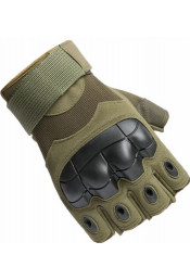Тактические оливковые перчатки без пальцев GVQX-003