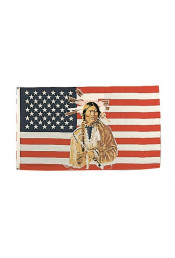 Флаг американский индеец 1448