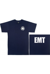 Медицинская футболка EMT синяя 6337