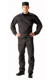 Черная тактическая рубашка B.D.U. 6350
