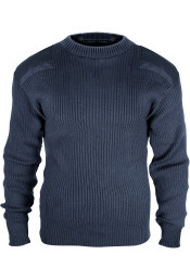 Шерстяной синий свитер COMMANDO 6360