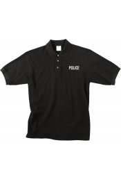 Черная футболка поло POLICE 7698