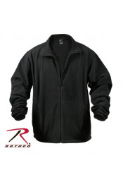 Черная флисовая куртка 8745