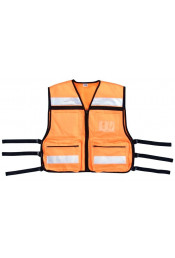 Оранжевый жилет  безопасности E.M.S 9561