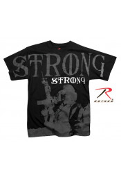 Черная винтажная футболка STRONG 66390